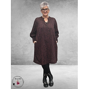 KAFFE CURVE Jurk Bella Fudge/Black